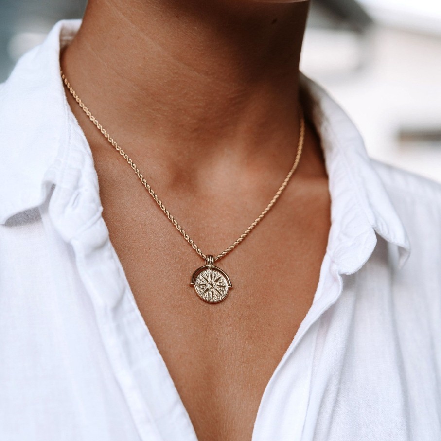 Atolea Jewelry Golden Sun Necklace | Necklaces