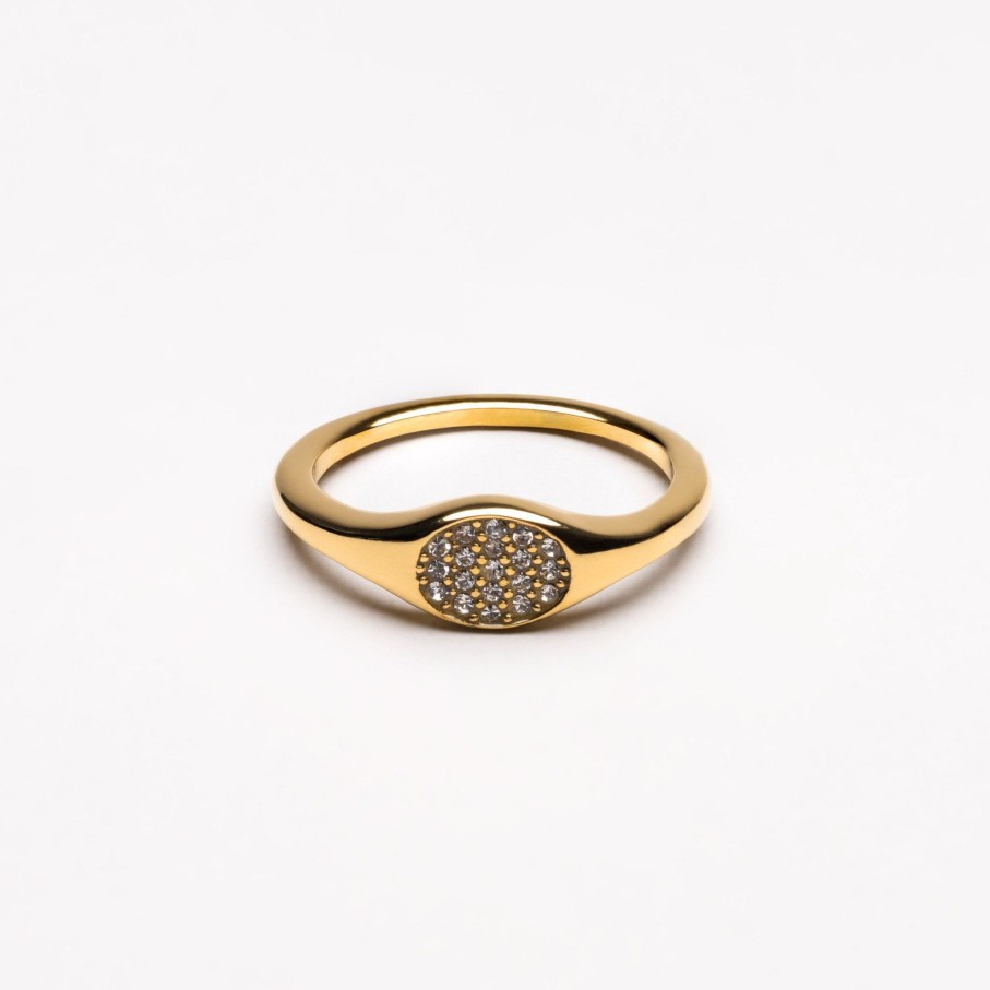 Atolea Jewelry Sparkling Signet Ring | Rings