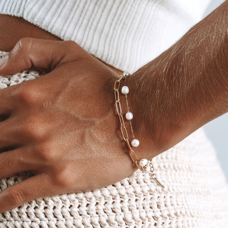 Atolea Jewelry Positano Freshwater Pearls Bracelet | Pearls