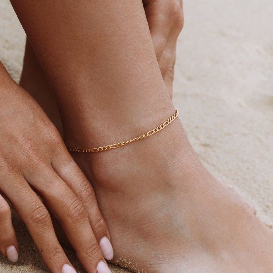 Atolea Jewelry Amalfi Figaro Anklet | Anklets