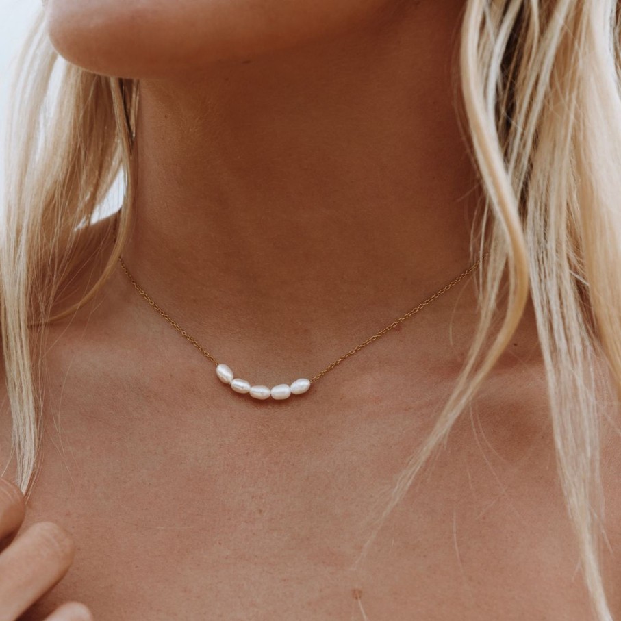 Atolea Jewelry Dainty Freshwater Pearl Necklace | Necklaces