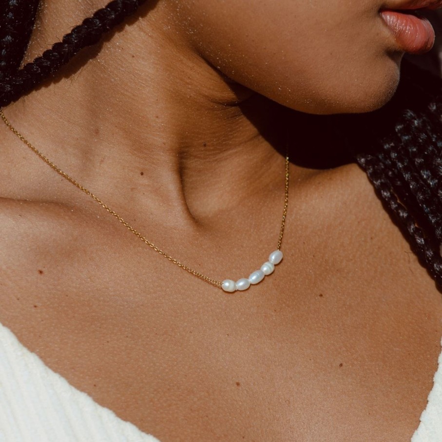 Atolea Jewelry Dainty Freshwater Pearl Necklace | Necklaces