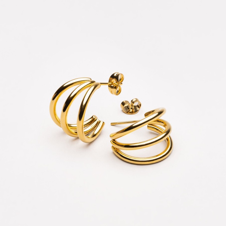 Atolea Jewelry Triple Hoops | Earrings