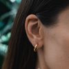 Atolea Jewelry Twisted Gold Hoop Earrings | Earrings