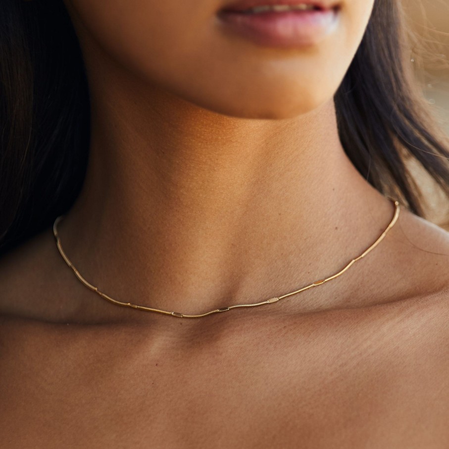 Atolea Jewelry Thin Choker | Necklaces