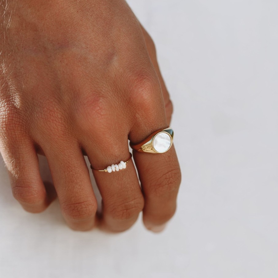 Atolea Jewelry Mother Of Pearl Ring | Rings