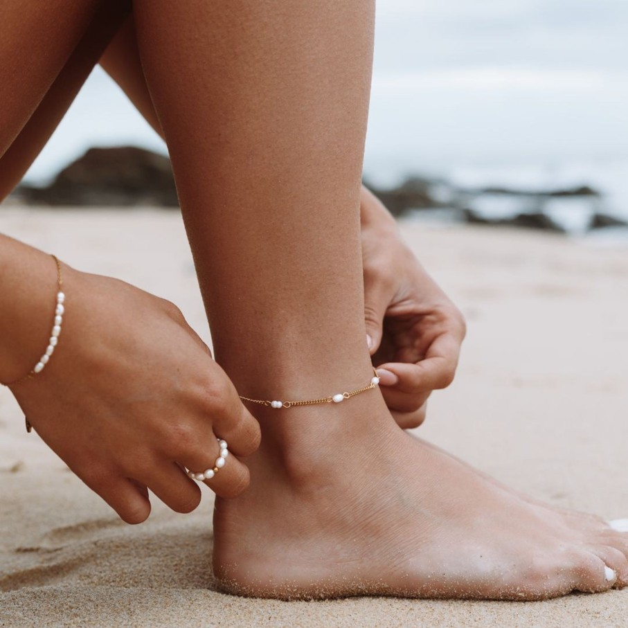 Atolea Jewelry Freshwater Pearls Anklet | Pearls