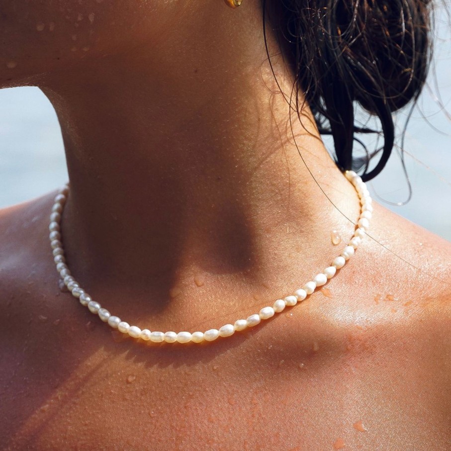 Atolea Jewelry Freshwater Pearl Choker | Necklaces