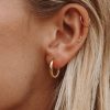 Atolea Jewelry Hammered Hoops Earrings | Earrings