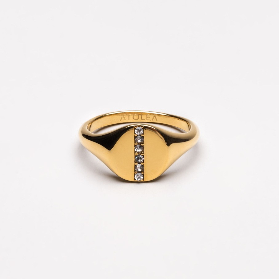 Atolea Jewelry Luna Signet Ring | Rings